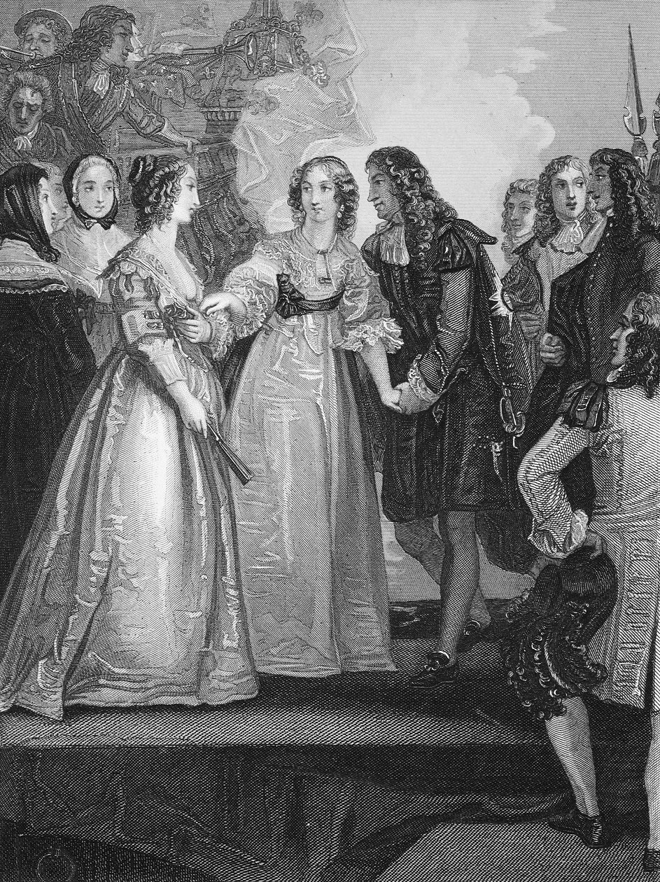 Charles II recevant la duchesse d