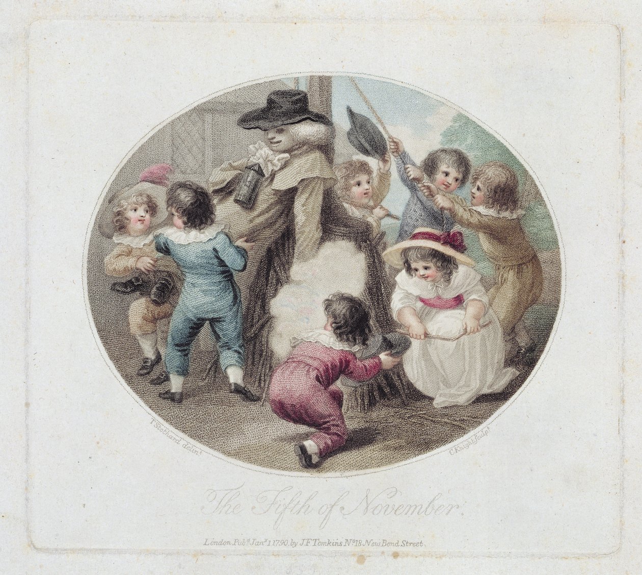 Le cinq novembre, gravé par Charles Knight (1743-c.1826), pub. par J.F. Tomkins, 1790 - Thomas Stothard