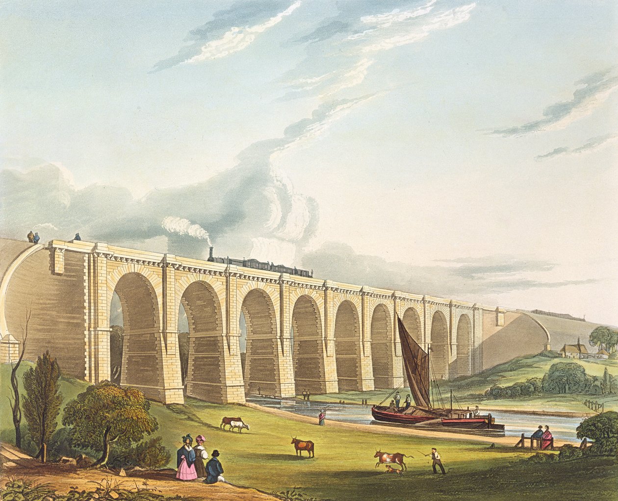 Viaduc à travers la vallée de Sankey, planche 4 de 