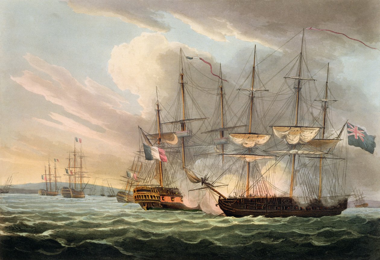 Destruction de la flotte française dans les Basques, le 12 avril 1809, de 