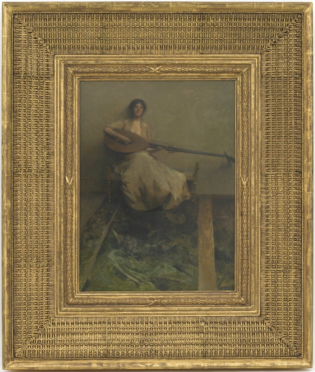Fille avec Luth, 1904-05 - Thomas Wilmer Dewing