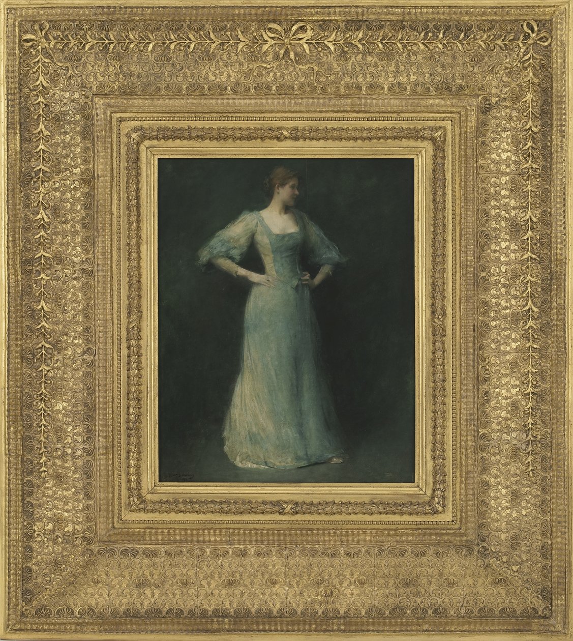 La robe bleue, 1892 - Thomas Wilmer Dewing
