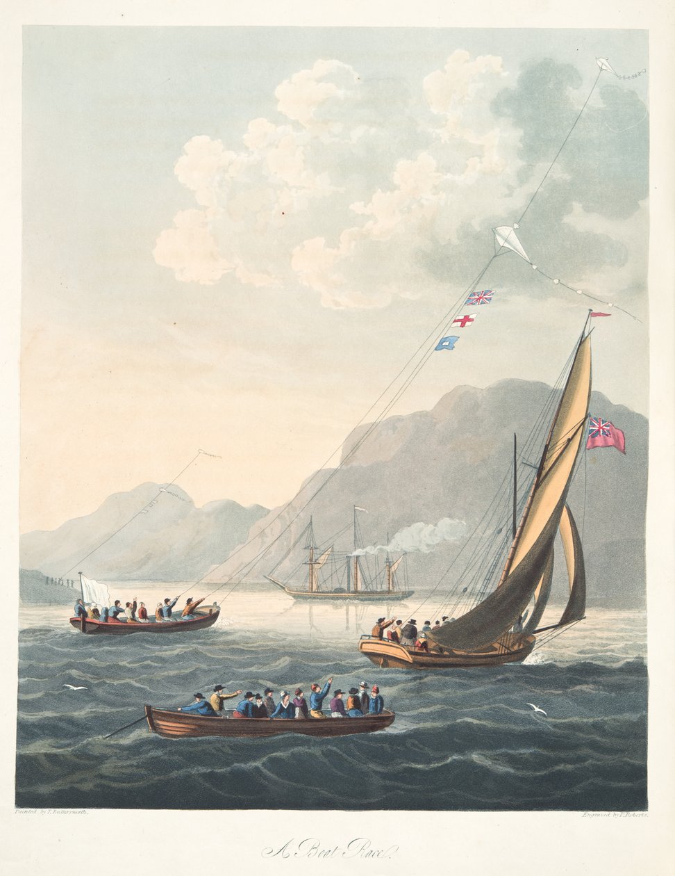 Une course de bateaux, de "L