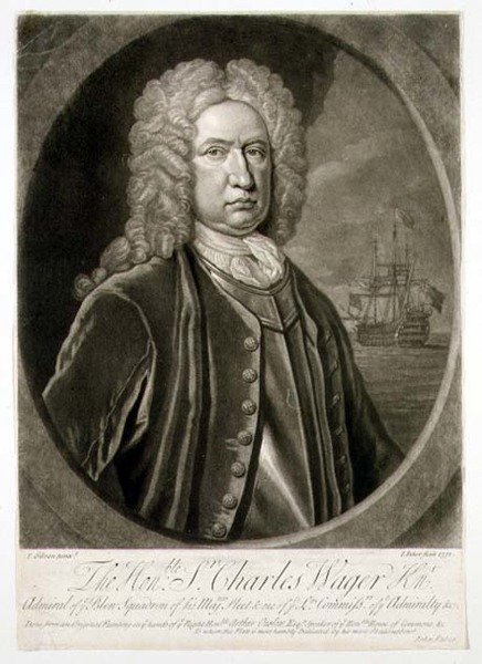 Portrait de Sir Charles Wager (1666-1743) Amiral de l