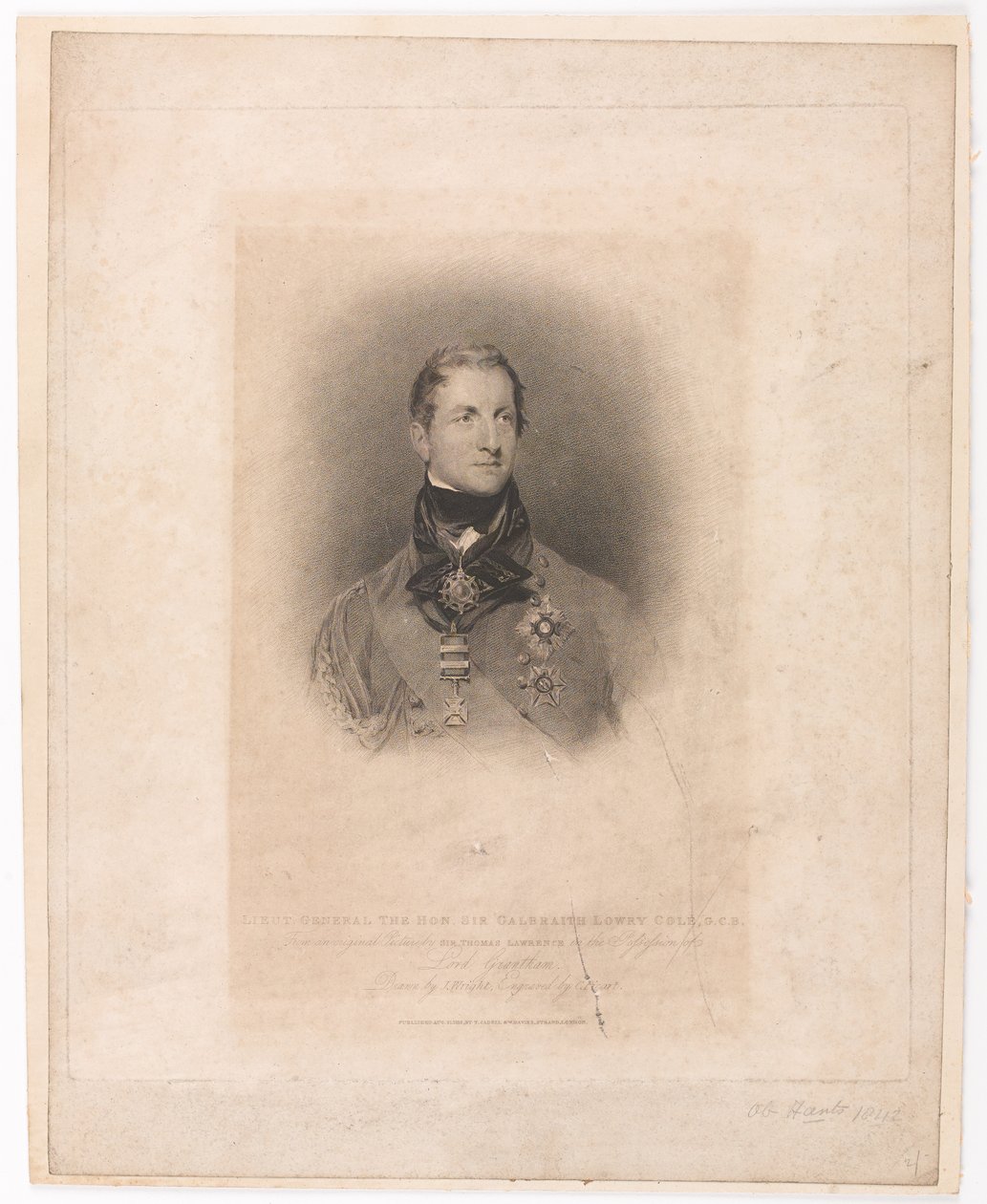 Lieutenant général Sir Galbraith Lowry Cole GCB - Thomas (after) Lawrence