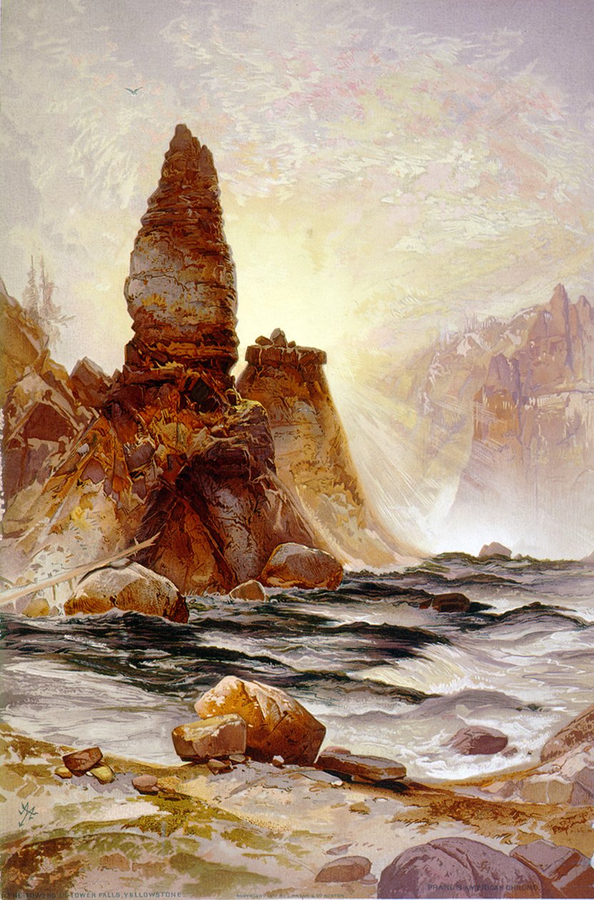 La Tour des chutes de la Tour, Yellowstone - Thomas (after) Moran