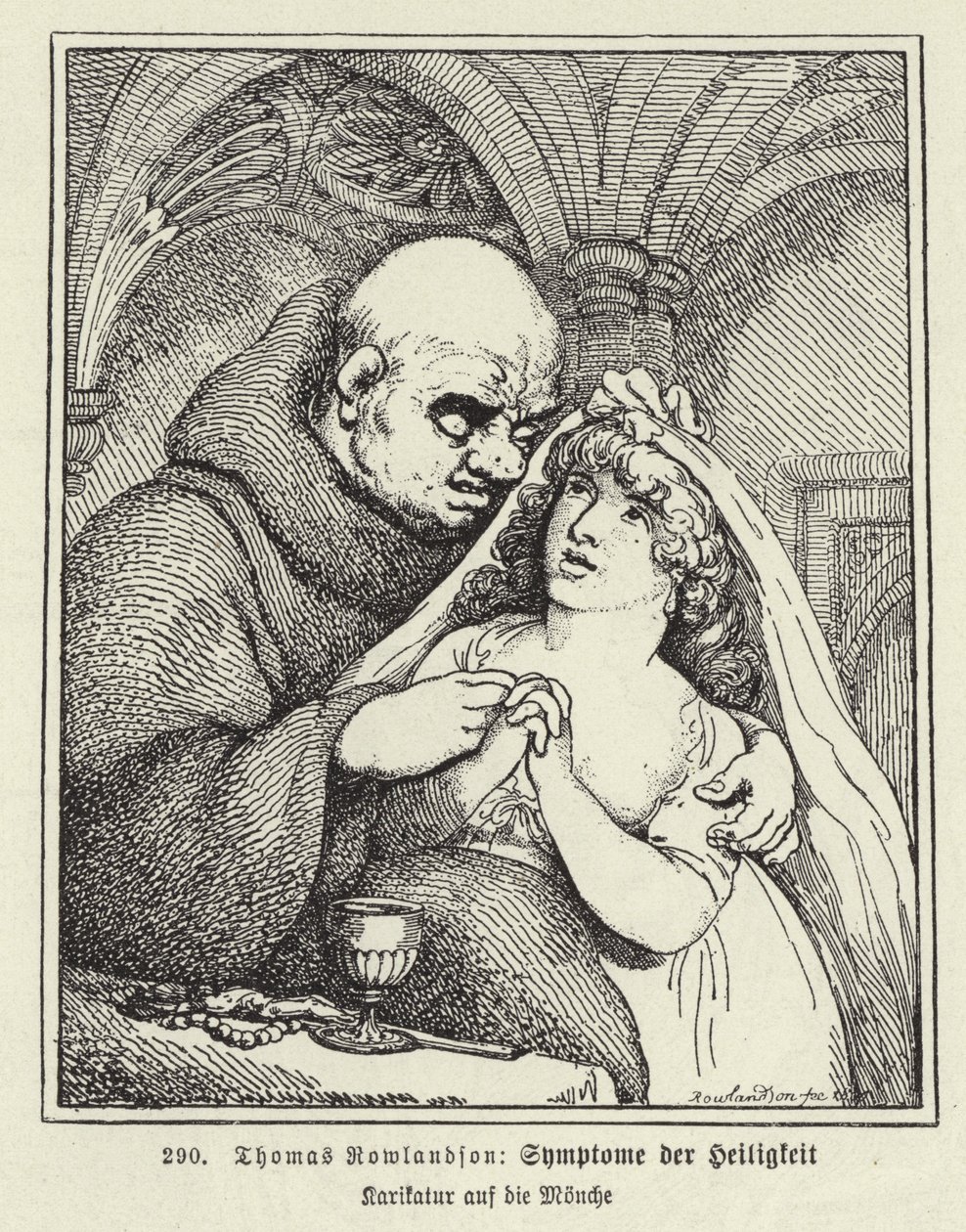 Symptômes de sainteté (litho) - Thomas (after) Rowlandson