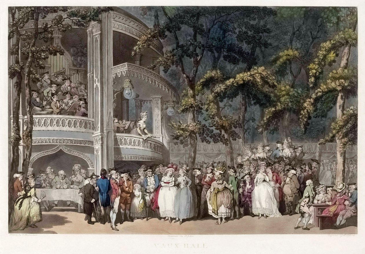 Vauxhall Gardens, Londres au XVIIIe siècle - Thomas (after) Rowlandson