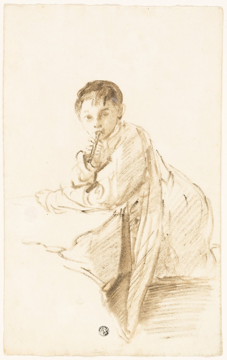 Enfant avec instrument de musique - Thomas Barker