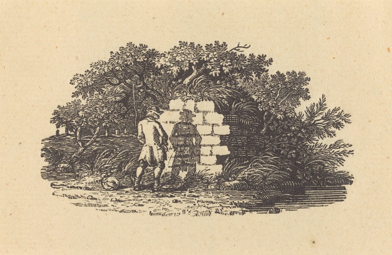 Homme urinant - Thomas Bewick