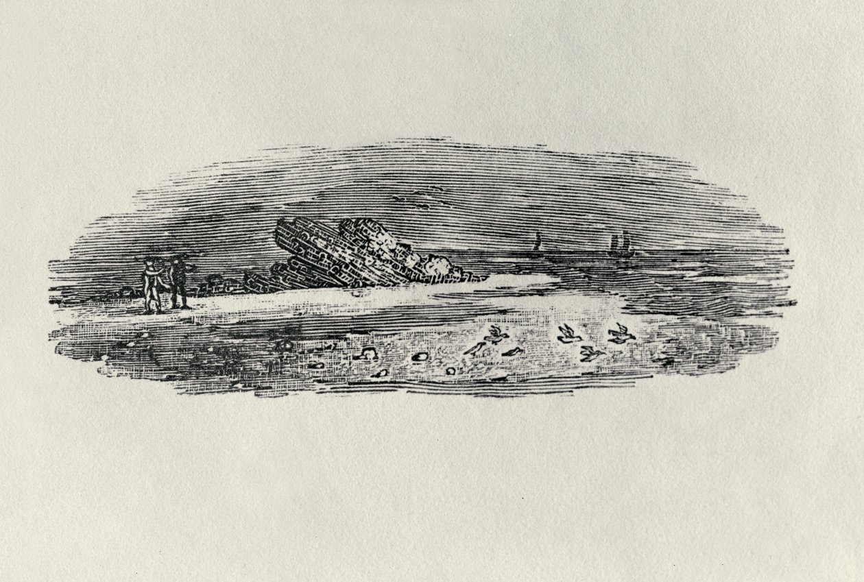 Rochers avec navigation côtière, vers 1801, de 