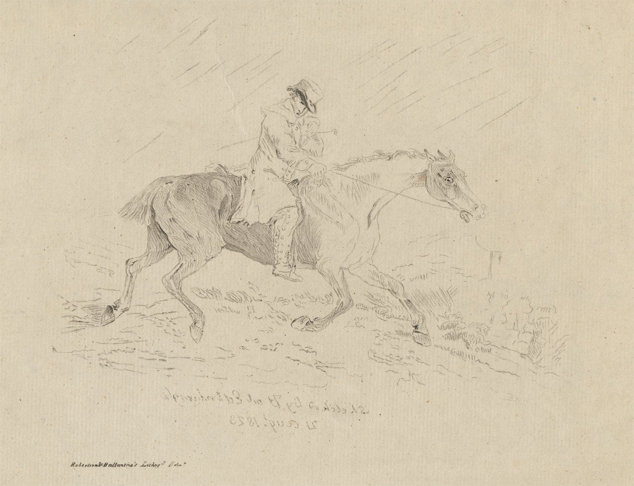 Le trot du colporteur - Thomas Bewick