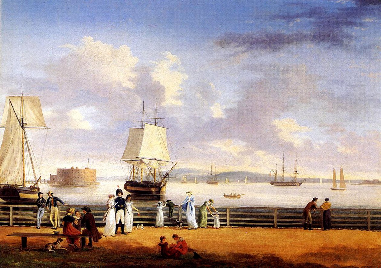 Port de New York, vers 1810 - Thomas Birch