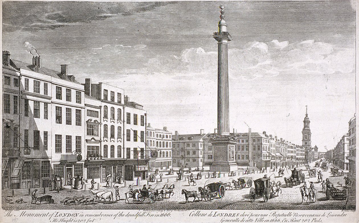 Fish Street Hill, Londres, vers 1750 - Thomas Bowles