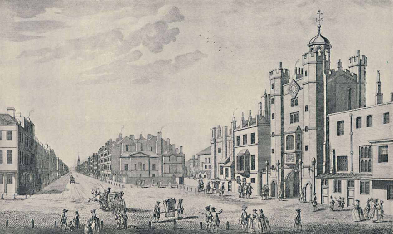 Devant le palais St. James, Pall Mall, 1740-1760 - Thomas Bowles