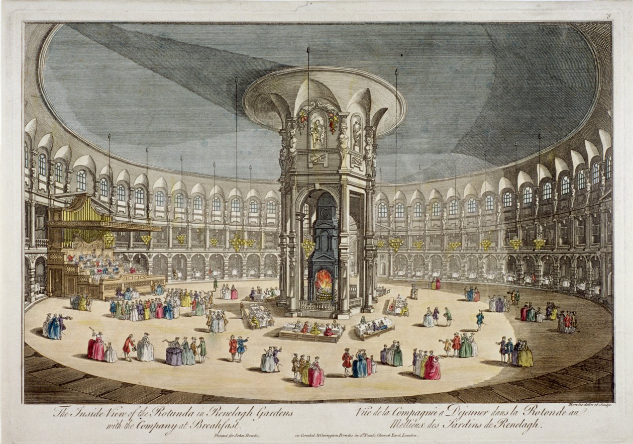 La Rotonde dans les jardins de Ranelagh, Chelsea, Londres, vers 1750 - Thomas Bowles