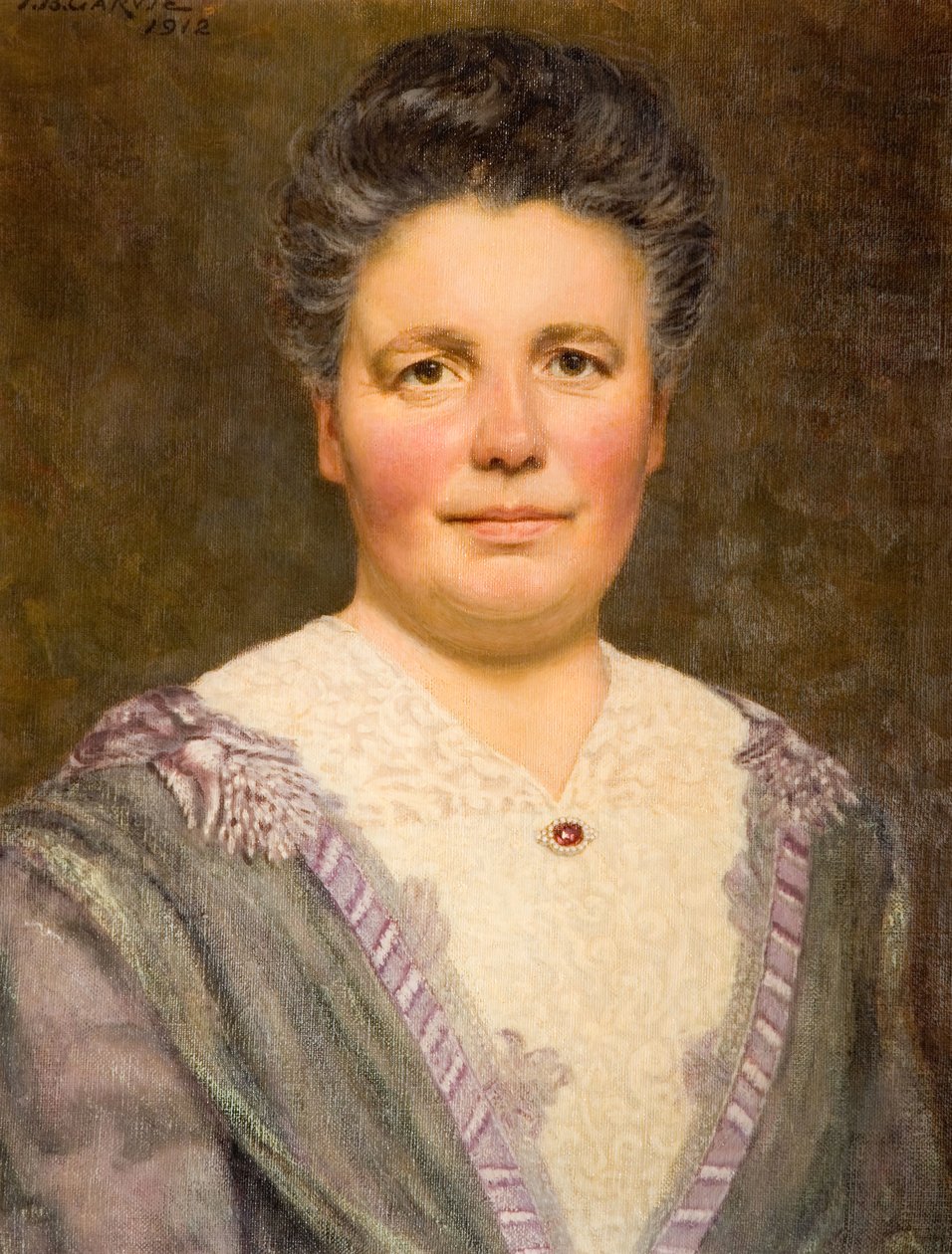 Portrait de Geraldine Cadbury née Southall, 1912 - Thomas Bowman Garvie