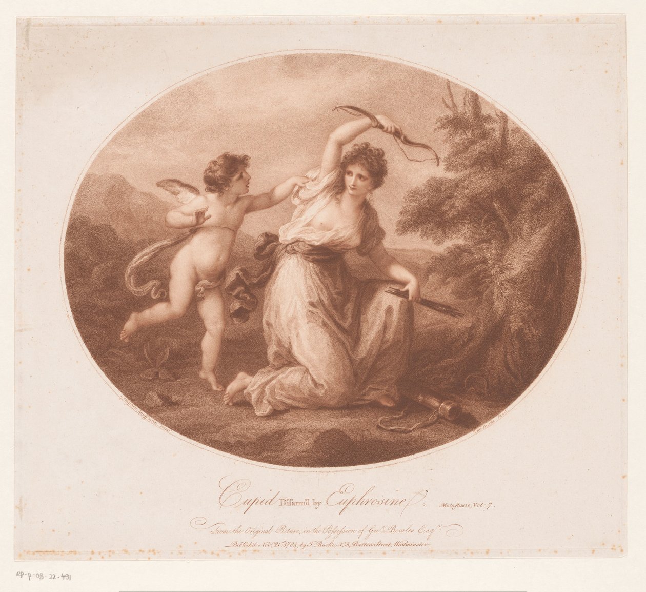 Cupido désarmé par Euphrosyne - Thomas Burke