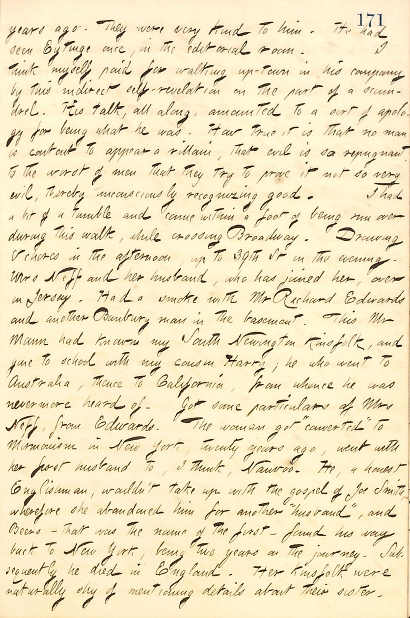 Journaux de Thomas Butler Gunn - Volume 10, page 192, 20 avril 1859 - Thomas Butler Gunn