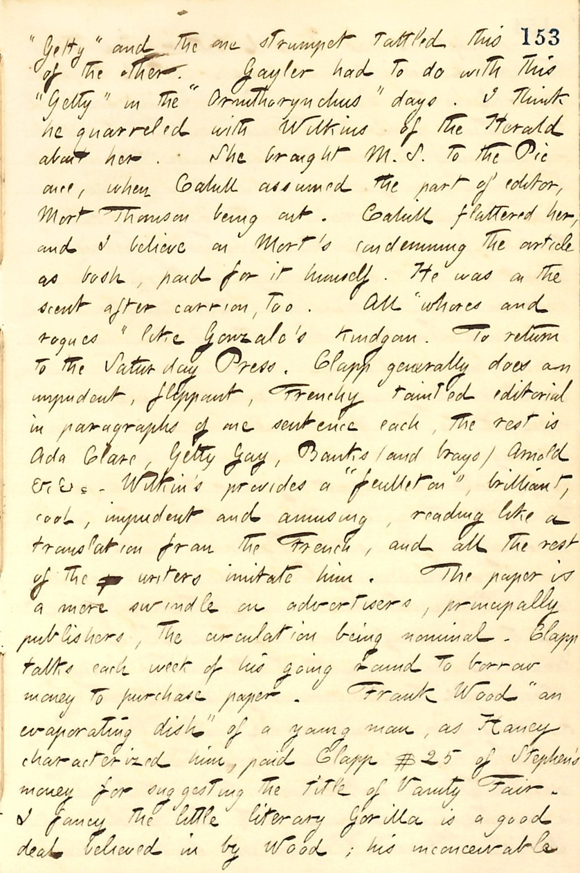 Thomas Butler Gunn Journaux- Volume 11, page 162, 29 novembre 1859 - Thomas Butler Gunn