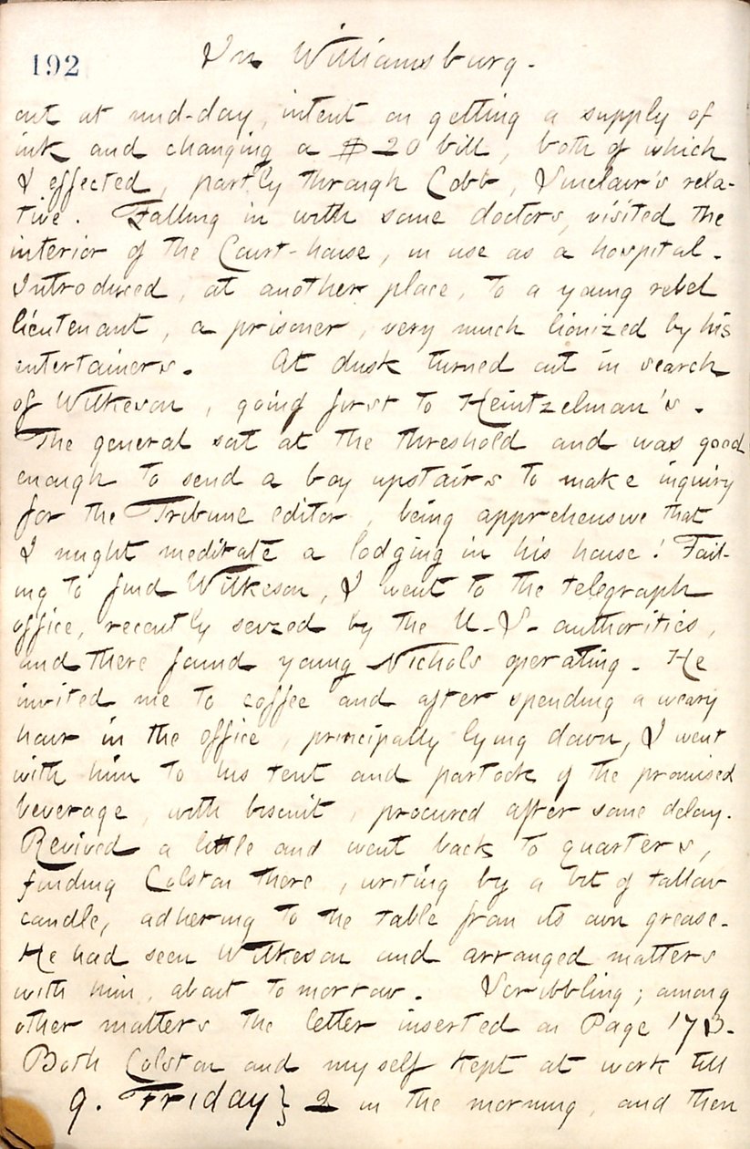 Thomas Butler Gunn Journaux- Volume 19, page 222, 8 mai 1862 - Thomas Butler Gunn