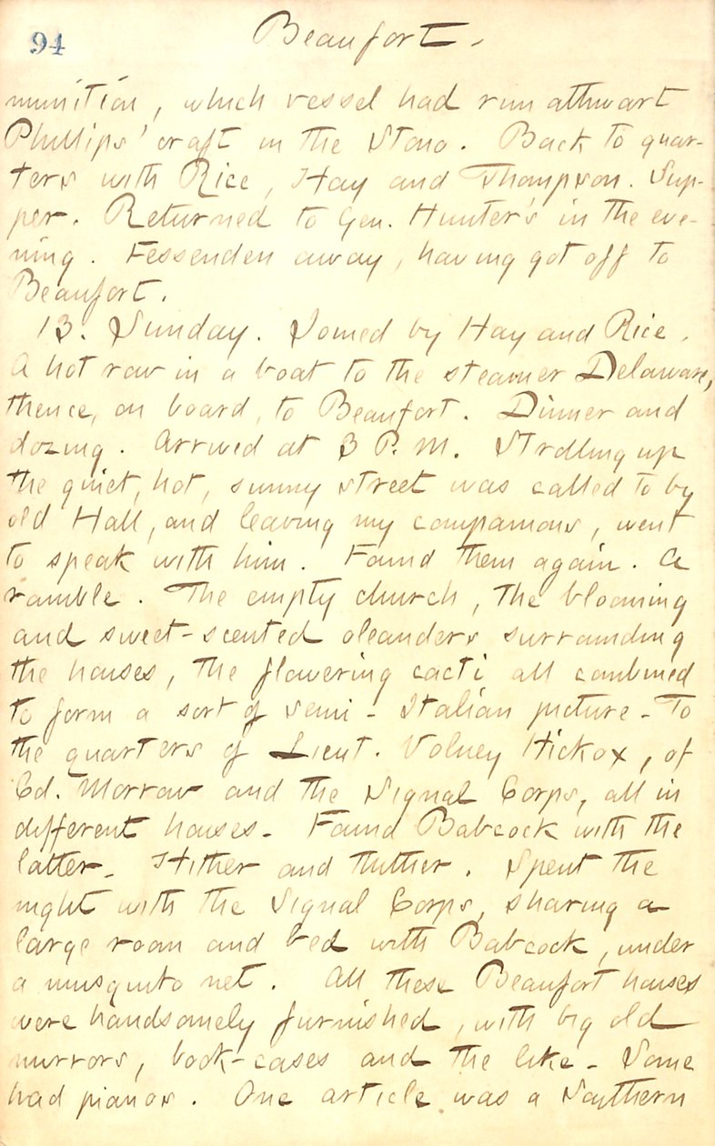 Journaux de Thomas Butler Gunn - Volume 20, page 104, 12 juillet 1862 - Thomas Butler Gunn