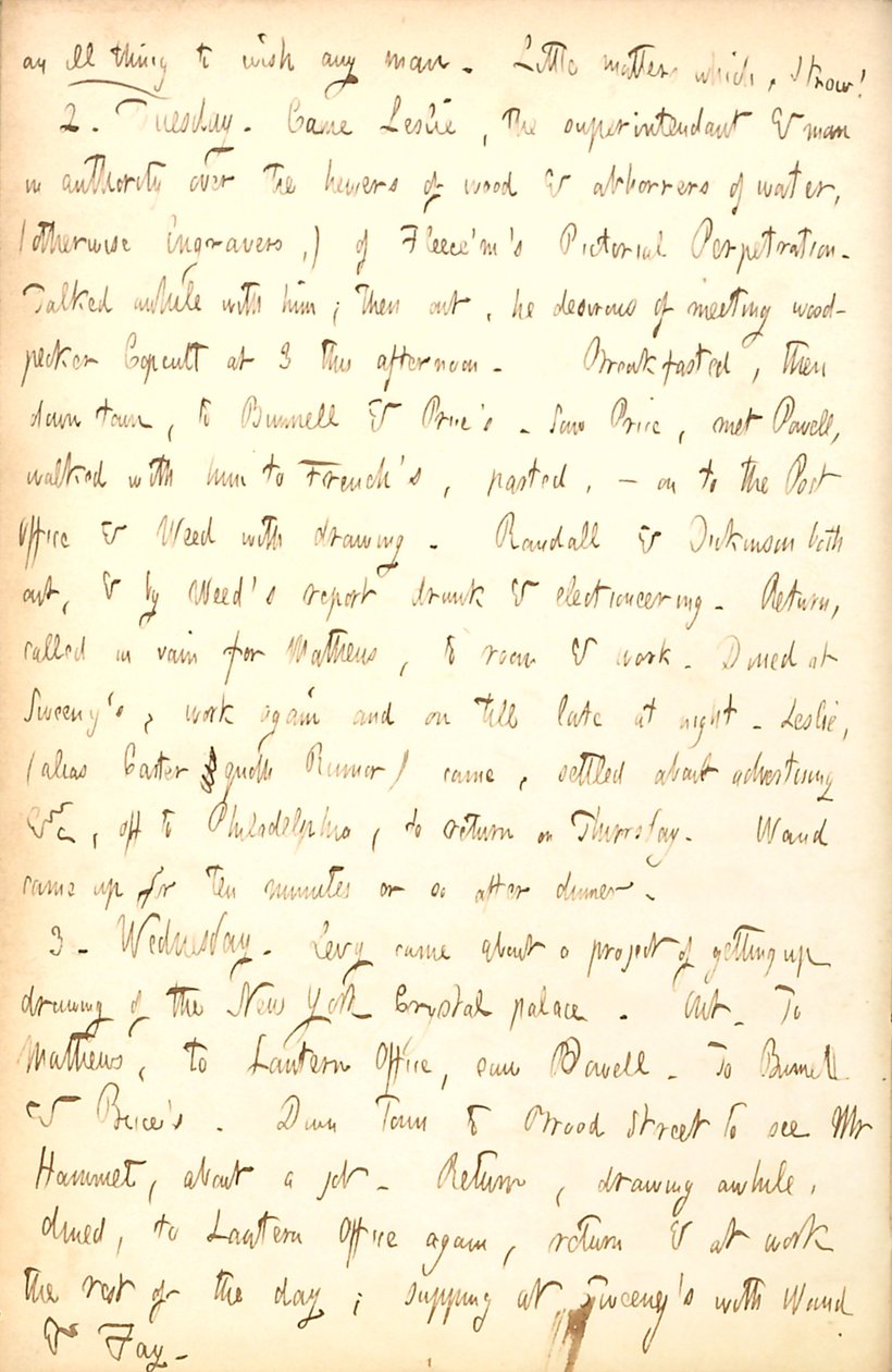 Journaux de Thomas Butler Gunn - Volume 5, page 83, 1-3 novembre 1852 - Thomas Butler Gunn