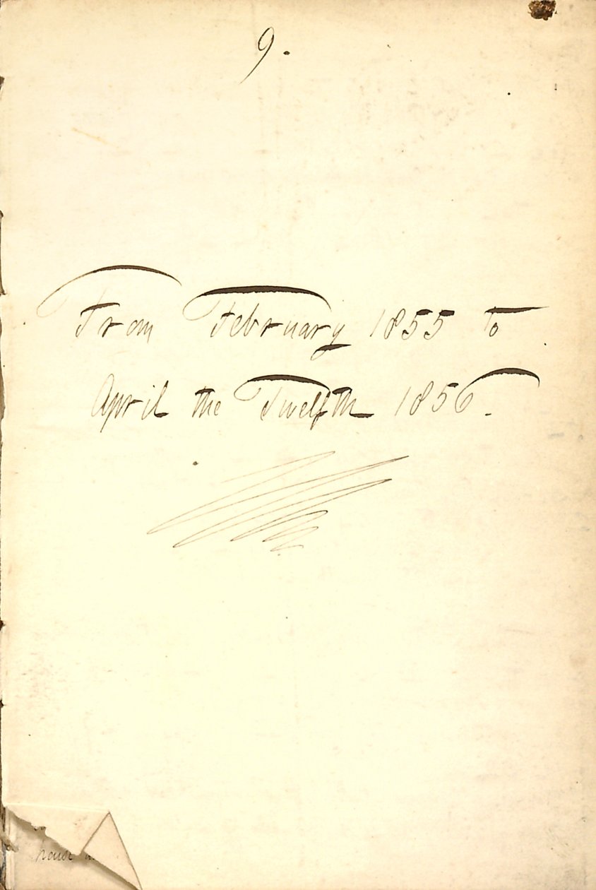 Journaux de Thomas Butler Gunn - Volume 7, page 5, 1855-1856 - Thomas Butler Gunn