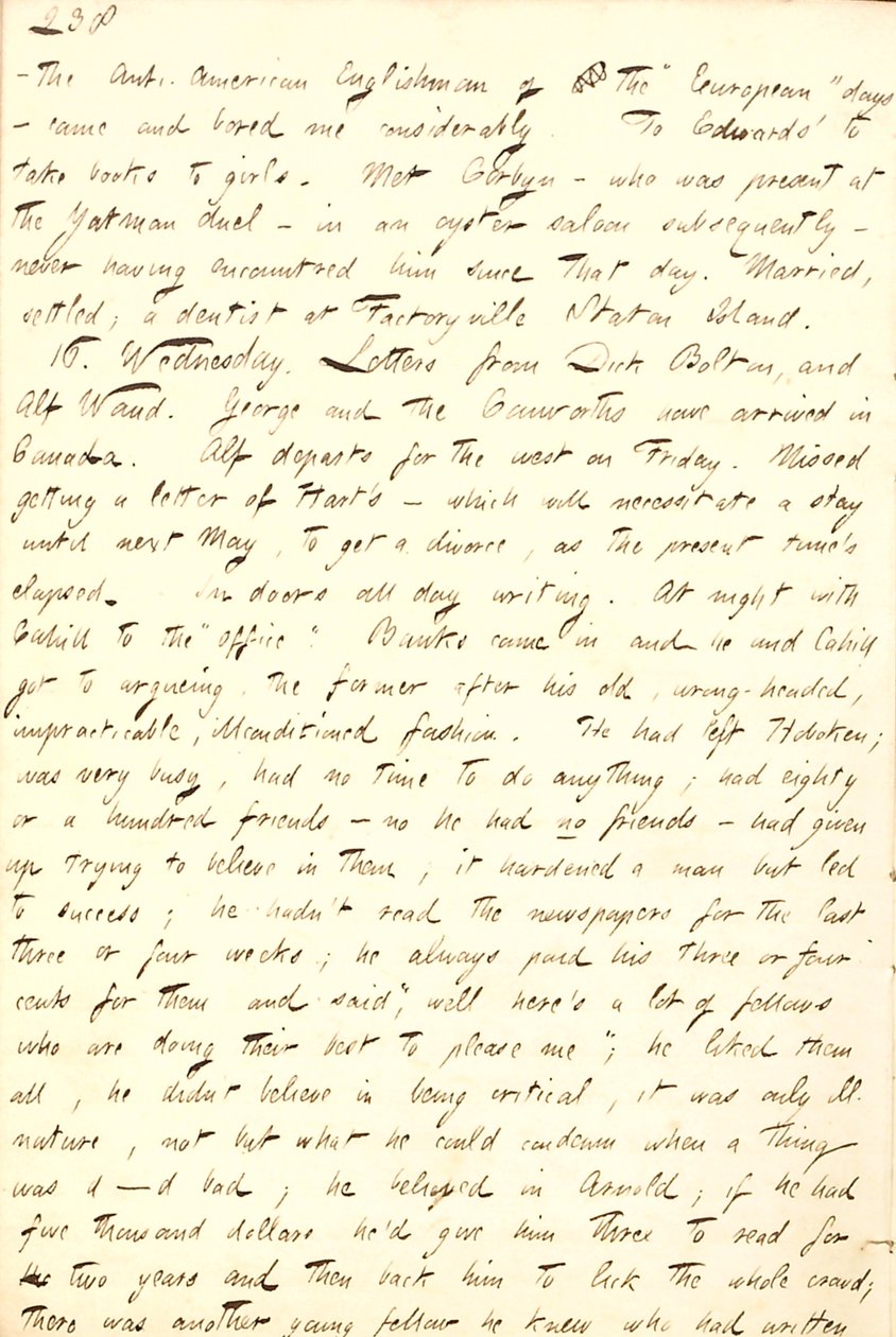 Journaux de Thomas Butler Gunn - Volume 8, page 227, 15-16 septembre 1857 - Thomas Butler Gunn