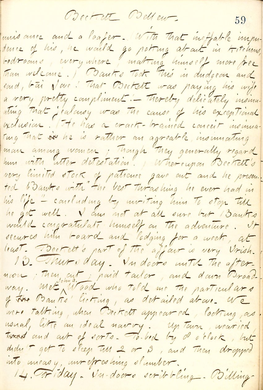 Journaux de Thomas Butler Gunn - Thomas Butler Gunn