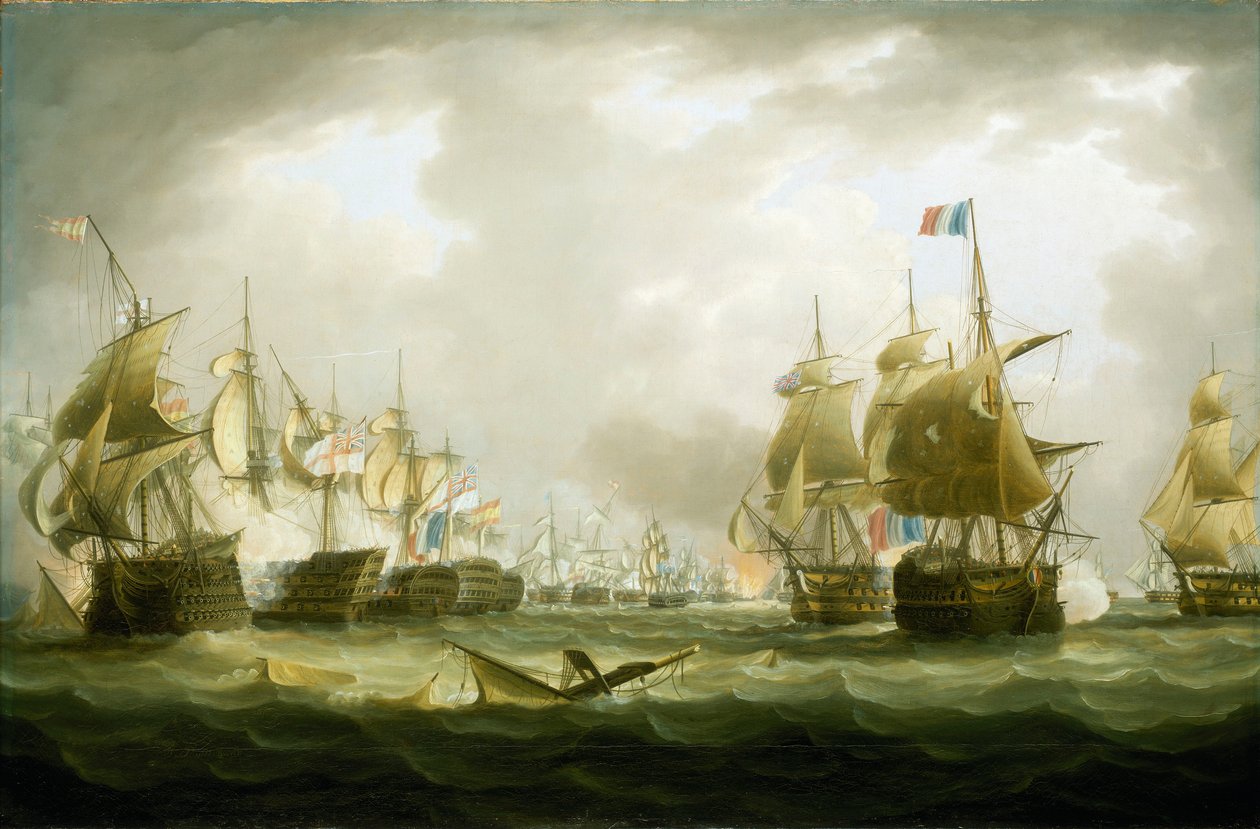 La bataille de Trafalgar, 21 octobre 1805, début de l