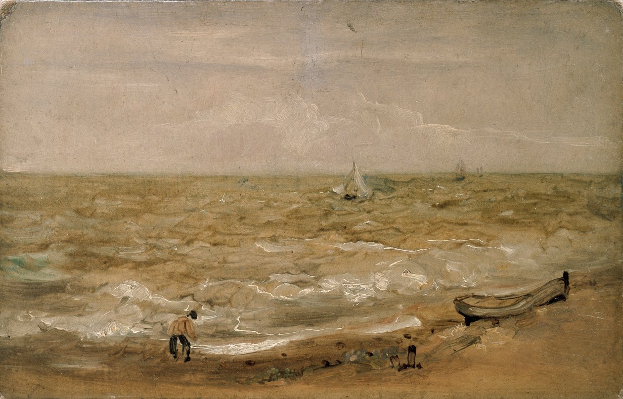 Scène de plage, début du 19e siècle - Thomas Churchyard