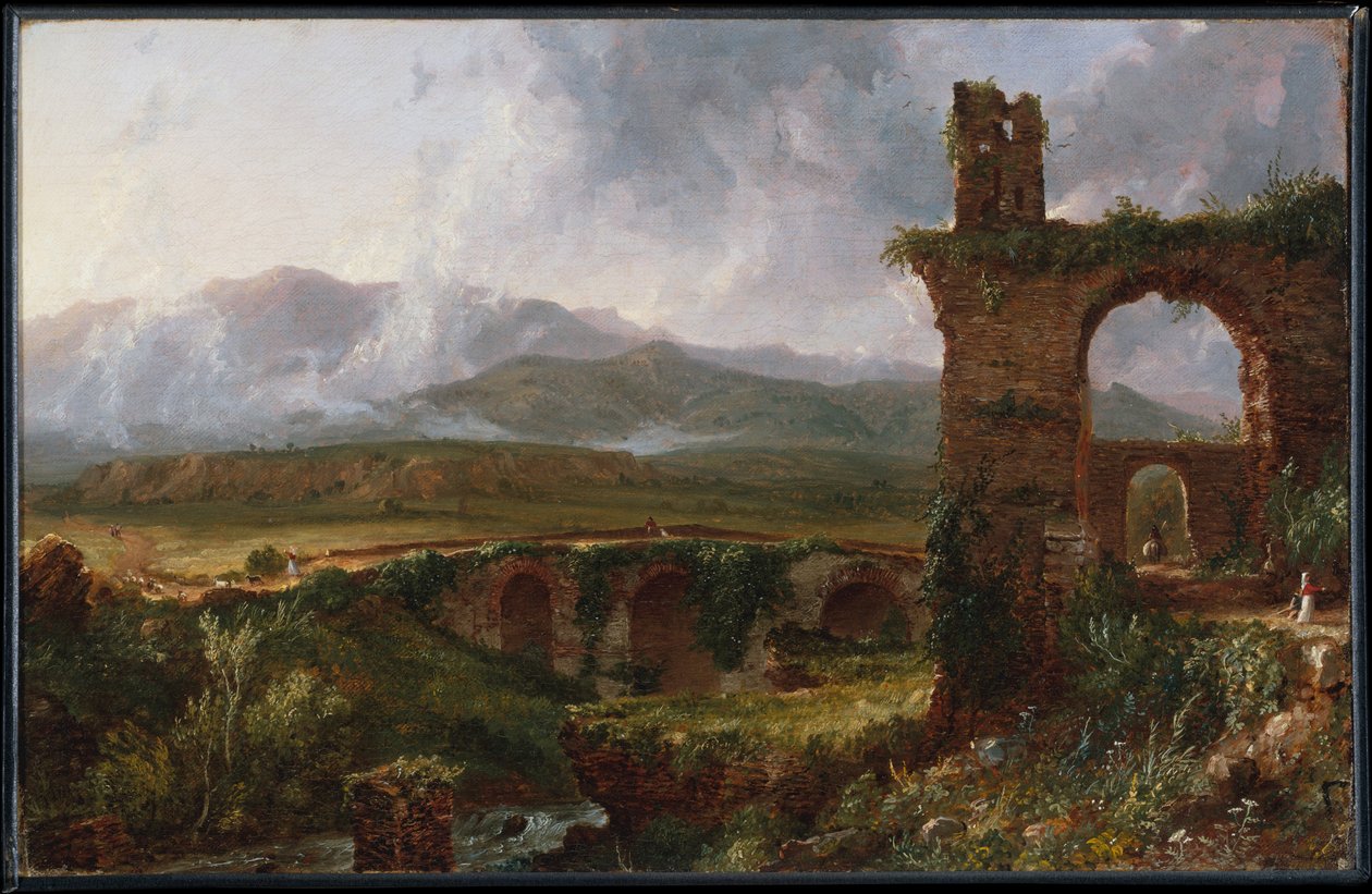 Une vue près de Tivoli (le matin) - Thomas Cole