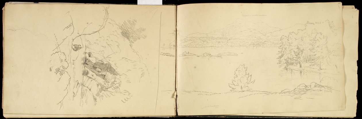 Hoosick ou Saddle Mountain et lac près de Pittsfield, vers 1832 - Thomas Cole