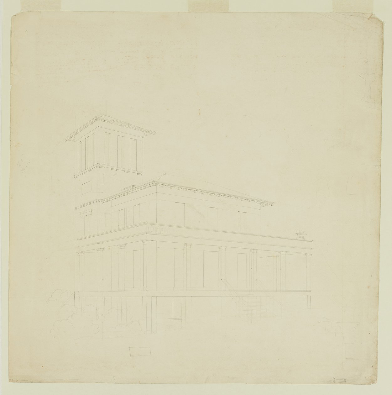 Villa proposée à Catskill - Thomas Cole