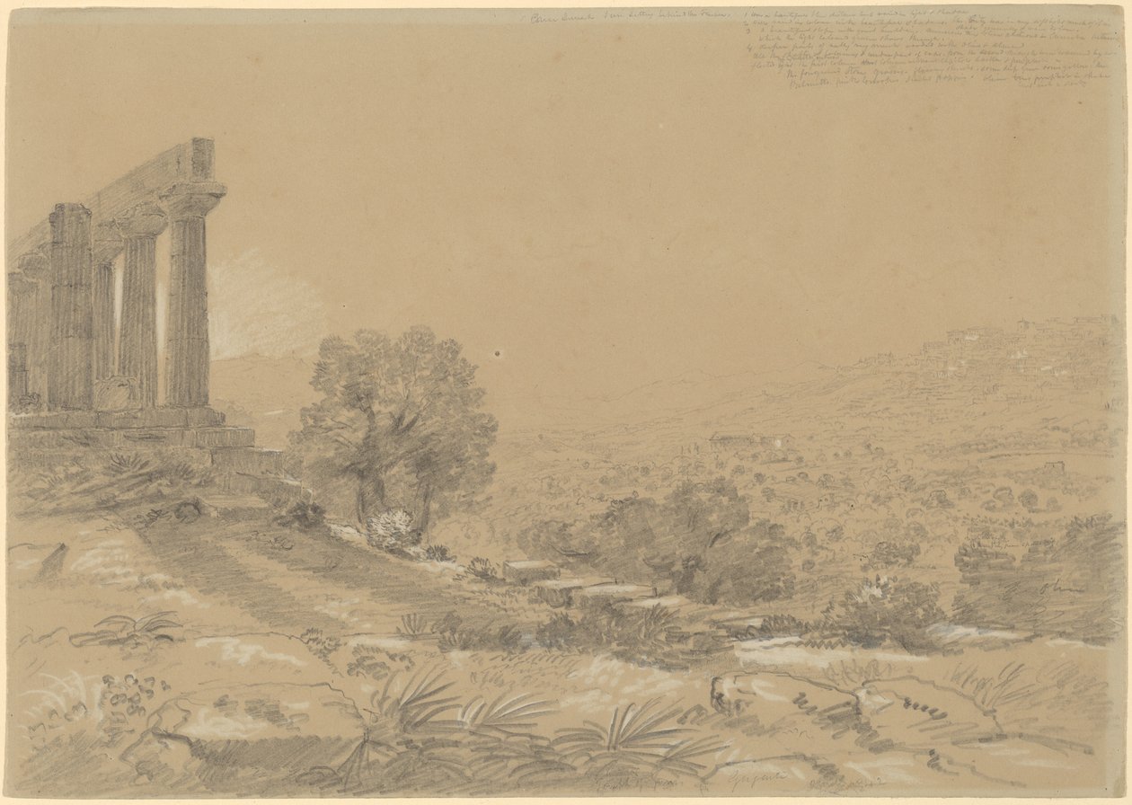 Temple de Junon, Agrigente - Thomas Cole