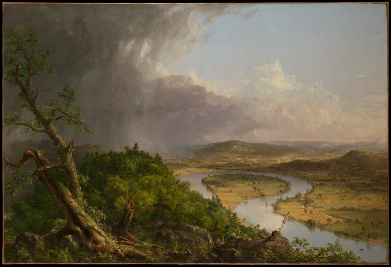 Vue depuis le mont Holyoke, Northampton, Massachusetts, après un orage - Le Méandre - Thomas Cole