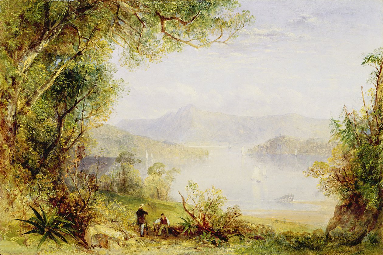 Vue sur la rivière Hudson, vers 1840-45 - Thomas Creswick