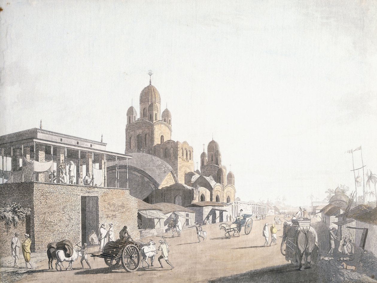 Scène de rue, de "Views in Calcutta" par Thomas Daniell, 1786-1788 - Thomas Daniell