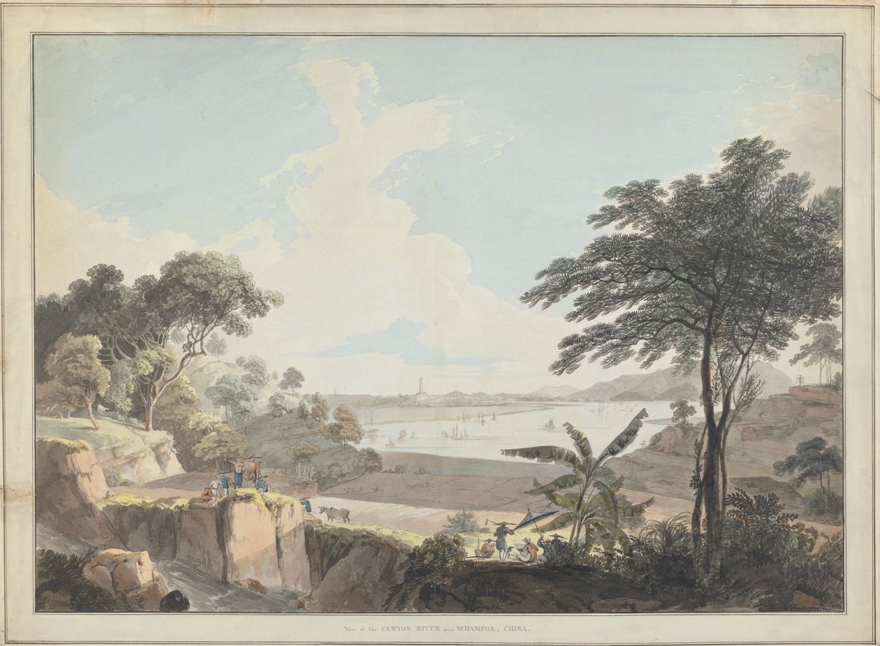 Vue de la rivière Canton, près de Whampoa, Chine - Thomas Daniell