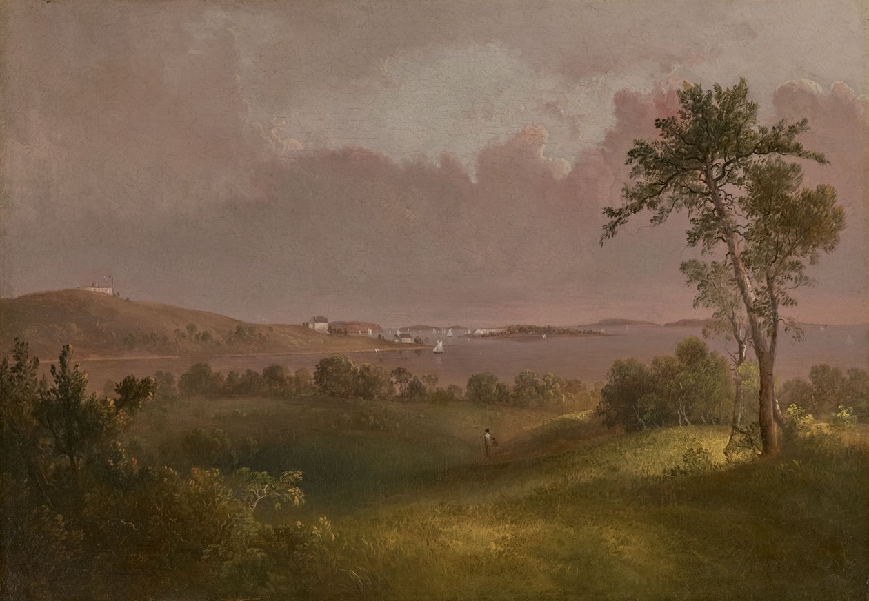 Vue du port de Boston depuis les hauteurs de Dorchester - Thomas Doughty