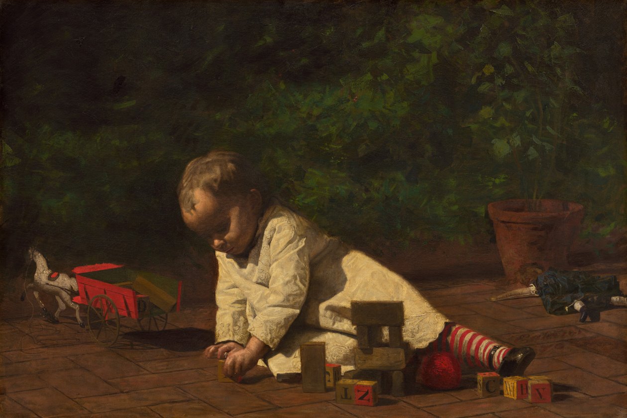 Bébé en train de jouer, 1876 - Thomas Eakins