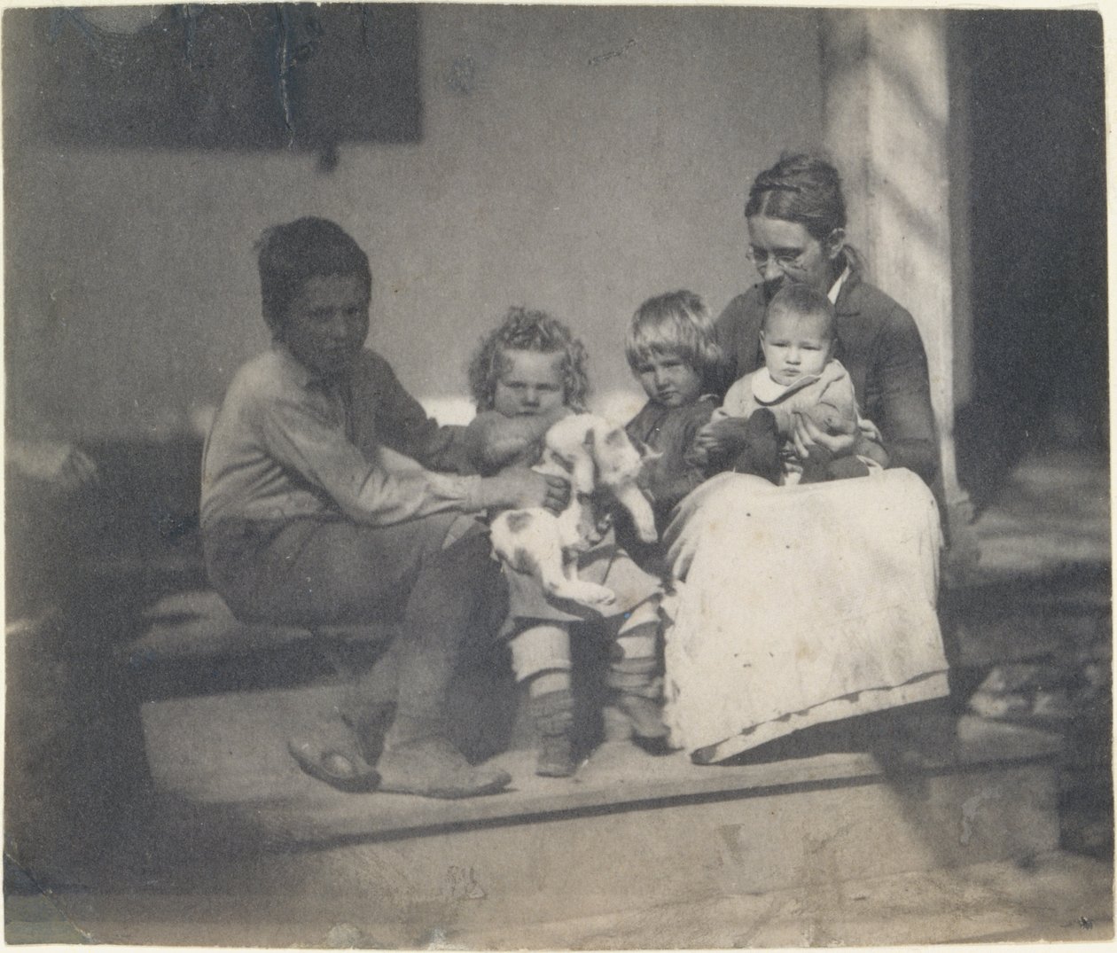[Frances Crowell avec garçon non identifié, Katie, James et Frances Crowell], 1890 - Thomas Eakins