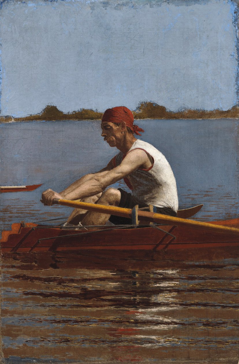 John Biglin dans un skiff, 1874 - Thomas Eakins