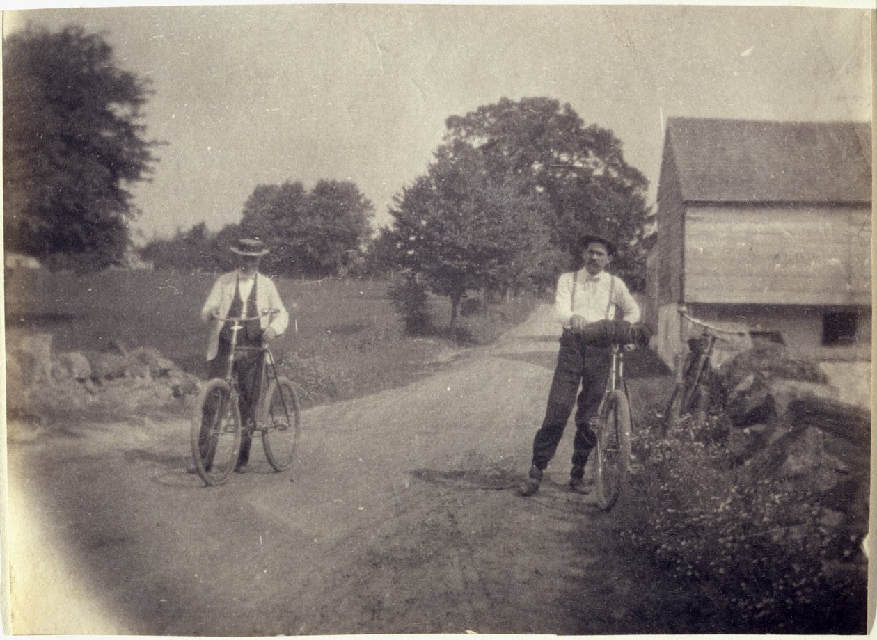 Samuel Murray et Benjamin Eakins à bicyclette - Thomas Eakins