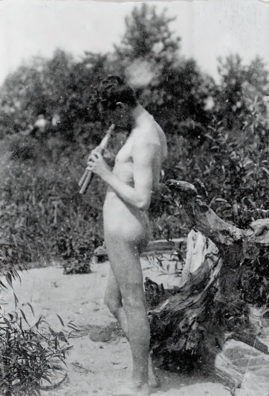 Joueur de cornemuse debout, étude pour Arcadia, vers 1883 - Thomas Eakins