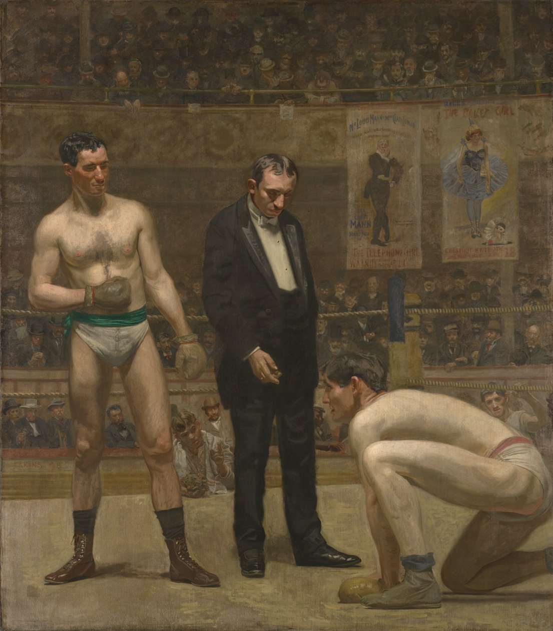 Le compte du boxeur à terre - Thomas Eakins