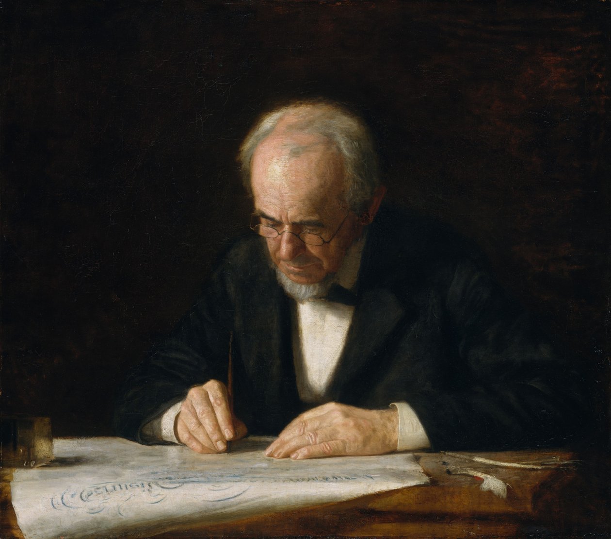 Le Maître écrivain, 1882 - Thomas Eakins
