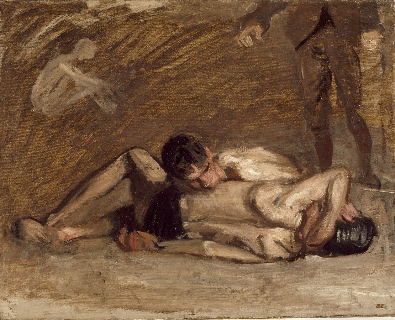 Lutteurs - Thomas Eakins