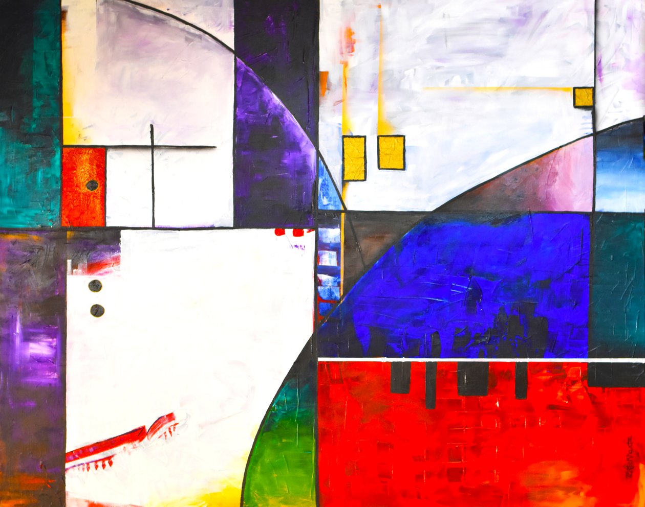 Behold I Stand At The Door and Knock, 2007 (technique mixte sur toile) - Thomas Elias Lockhart